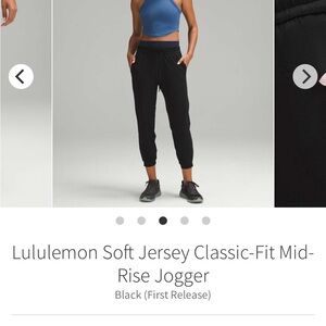 Lululemon Athletica Black Jogger Pants